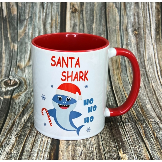 Santa Shark bögre