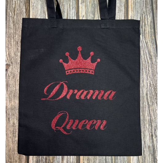 Drama Queen táska - többféle csillogós felirattal
