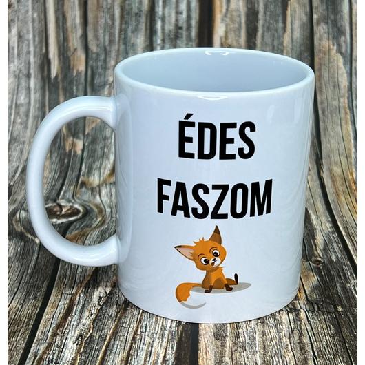 Édes Faszom bögre - rókás